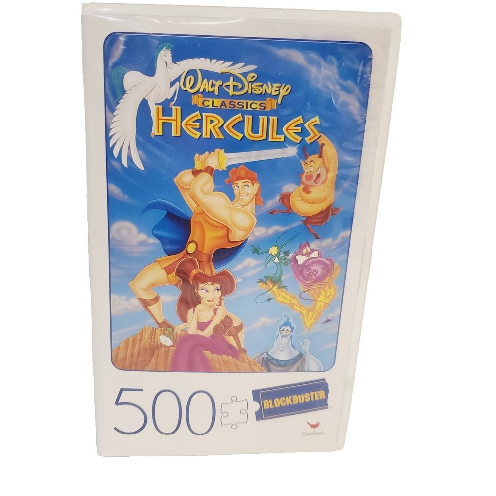 Blockbuster Video Disney‎ Puzzle Hercules VHS Case 500 Pc  Cardinal